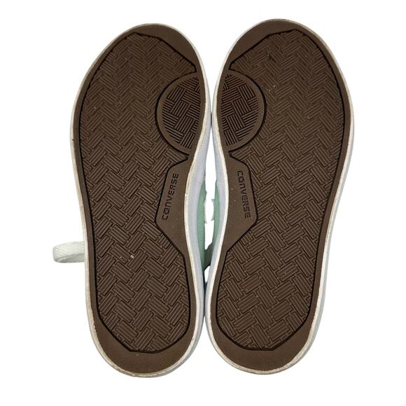 Converse All Star Low Top Mint Green Suede Sneakers Star Patch Size 11 EU 28 - Picture 6 of 7